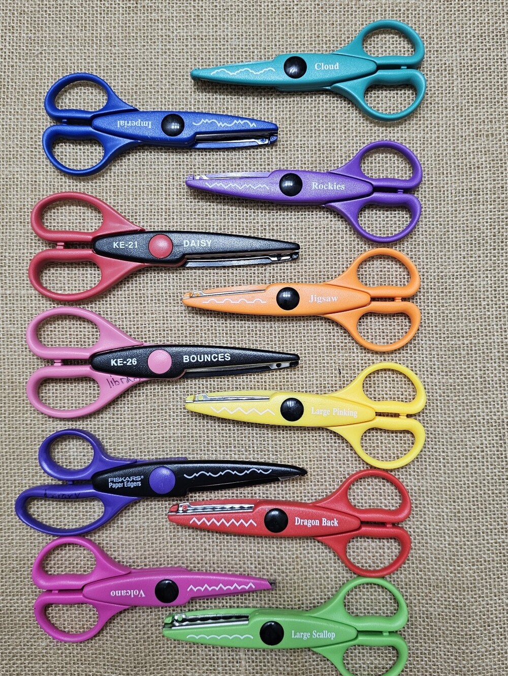 Set Of 11 Decorative Edge, Zig Zag Scissors for Crafting, Scrapbooking DIY HOME